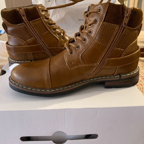 Aldo Balish-K Boys Boots in Cognac - Picture 3 of 7